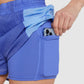 GYMSHARK PULSE 2-1 BLUE MIXED ŠORTAI
