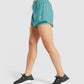 GYMSHARK PULSE 2-1 BLUE ŠORTAI