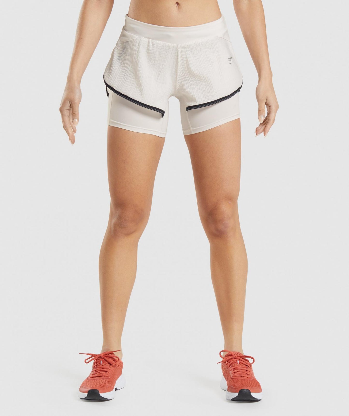 GYMSHARK SPEED 2 IN 1 SHORT WHITE ŠORTAI