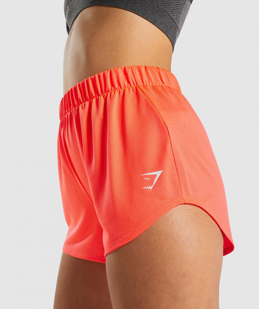 GYMSHARK TRAINING MESH NEON PINK ŠORTAI