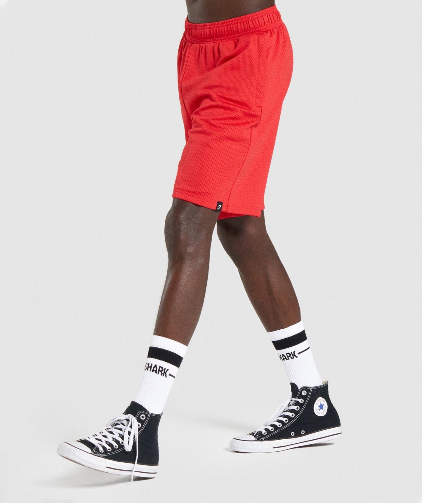 GYMSHARK MESH 9 RED ŠORTAI
