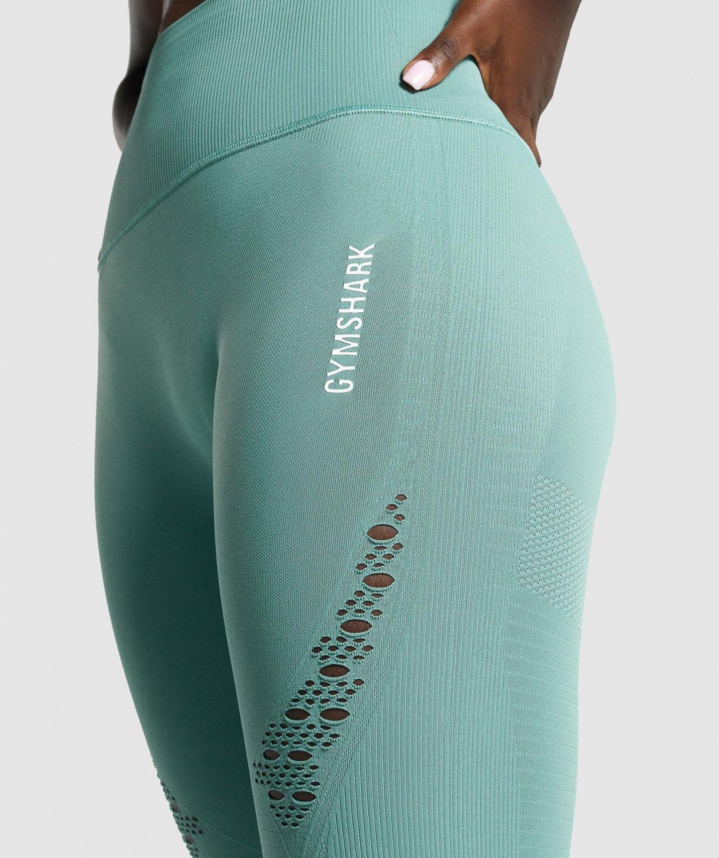 GYMSHARK ENERGY SEAMLESS TURQUOISE TAMPRĖS