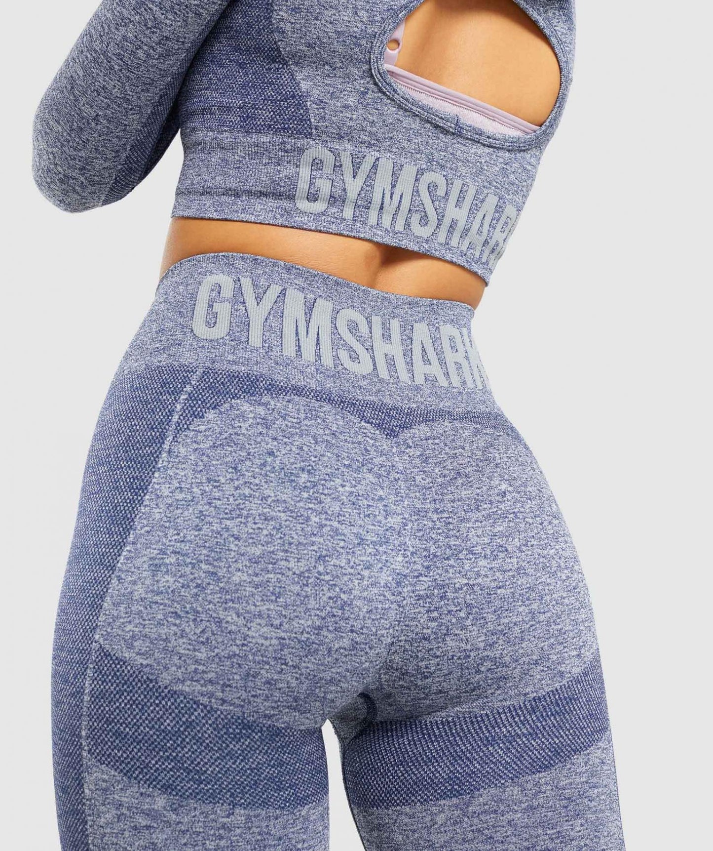 GYMSHARK FLEX HIGH WASTED VIOLET/BLUE TAMPRĖS