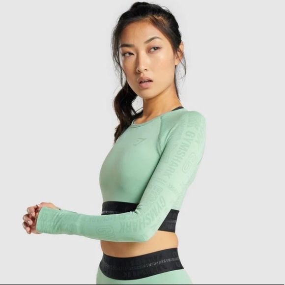 GYMSHARK VISION GREEN SPORTINĖ PALAIDINĖ