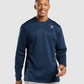 GYMSHARK ARRIVAL CREW SWEATSHIRT DARK BLUE DŽEMPERIS
