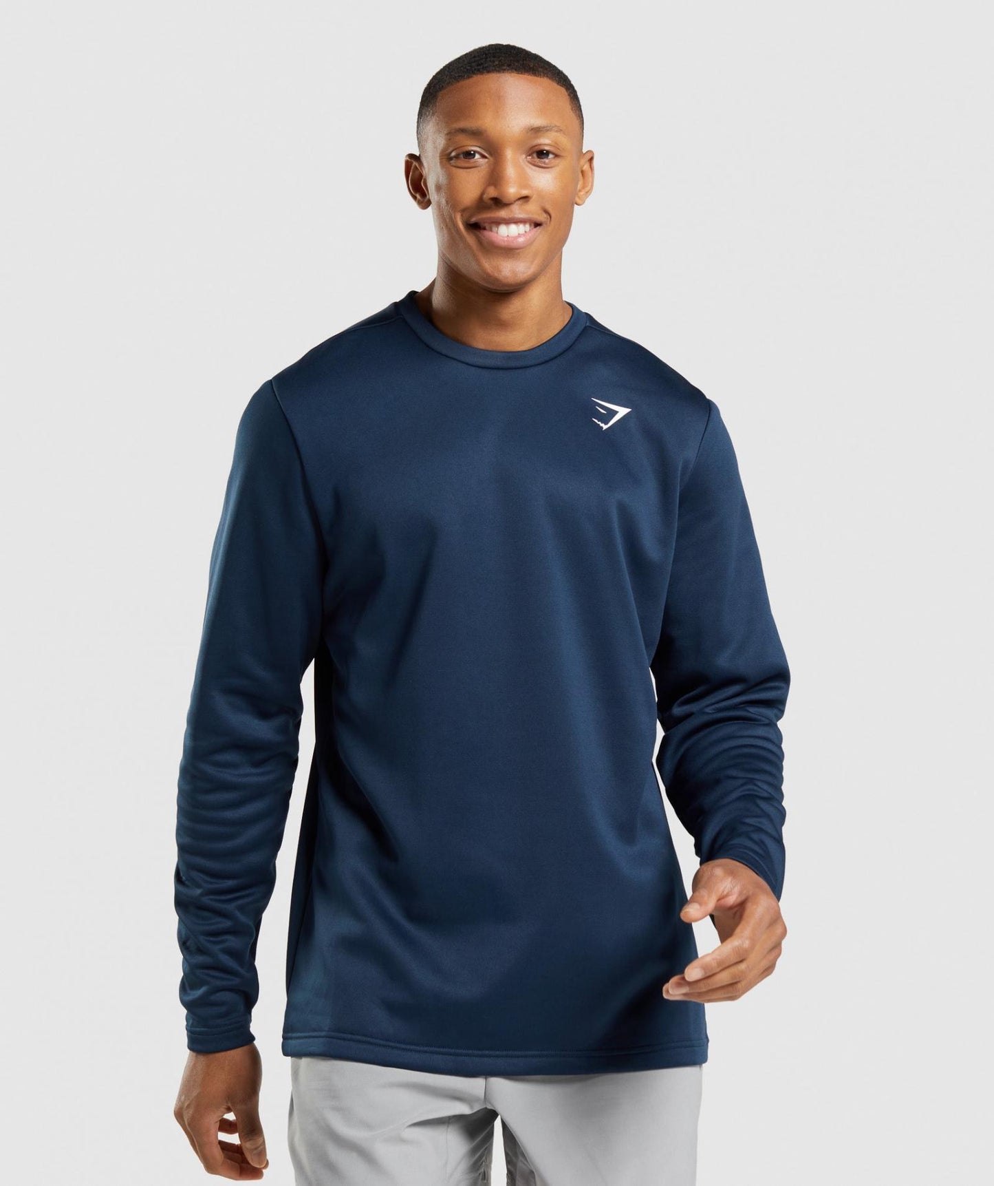 GYMSHARK ARRIVAL CREW SWEATSHIRT DARK BLUE DŽEMPERIS