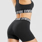 GYMSHARK FIT SEAMLESS BLACK/WHITE ŠORTAI