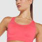 GYMSHARK OPEN BACK TRAINING NEON PINK LIEMENĖLĖ