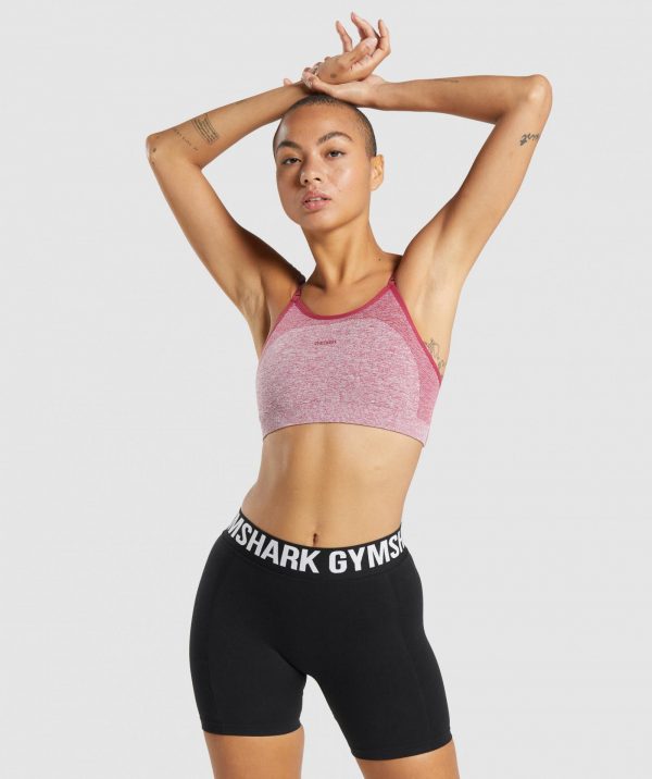 GYMSHARK FLEX STRAPPY RED LIEMENĖLĖ