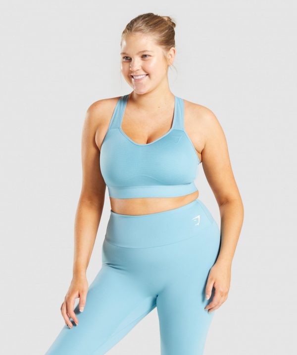 GYMSHARK LIGHTWEIGHT HIGH SUPPORT TURQUOISE BLUE LIEMENĖLĖ