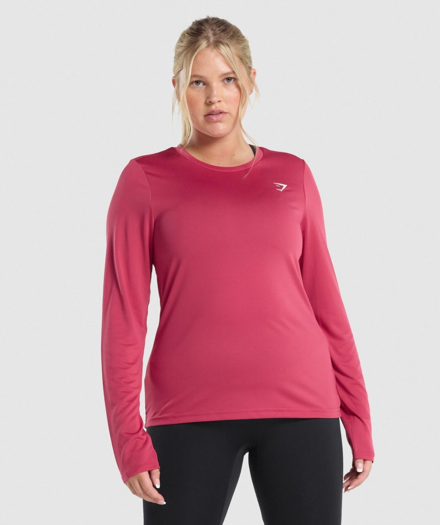 GYMSHARK TRAINING LONG SLEEVE TOP RED SPORTINĖ PALAIDINĖ