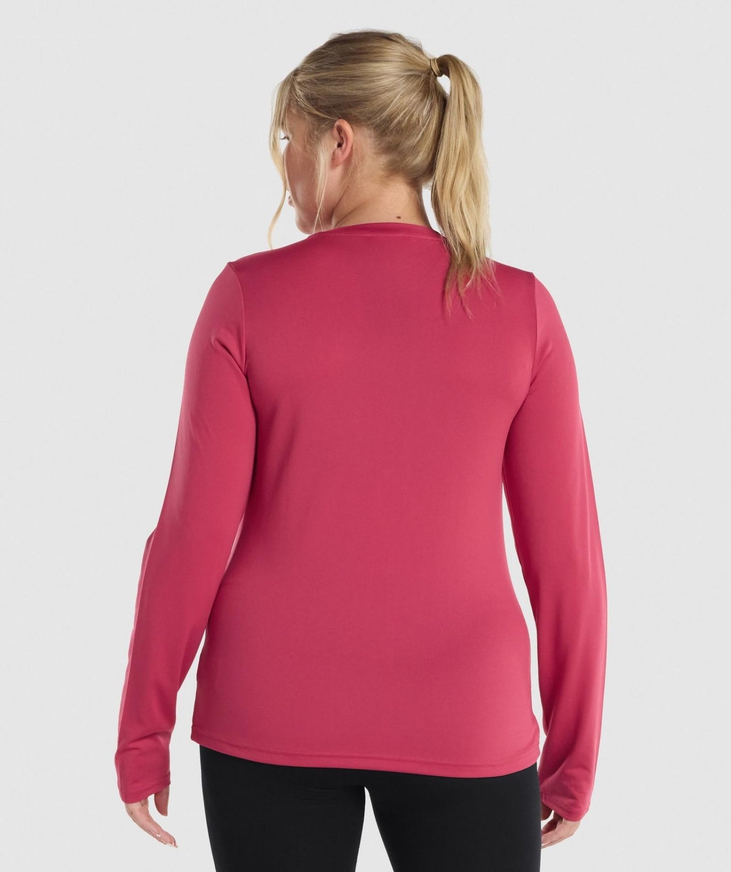 GYMSHARK TRAINING LONG SLEEVE TOP RED SPORTINĖ PALAIDINĖ