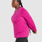 GYMSHARK TRAINING OVERSIZED PINK SPORTINĖ PALAIDINĖ