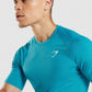 GYMSHARK ELEMENT BASELAYER ELECTRO BLUE SPORTINĖ PALAIDINĖ