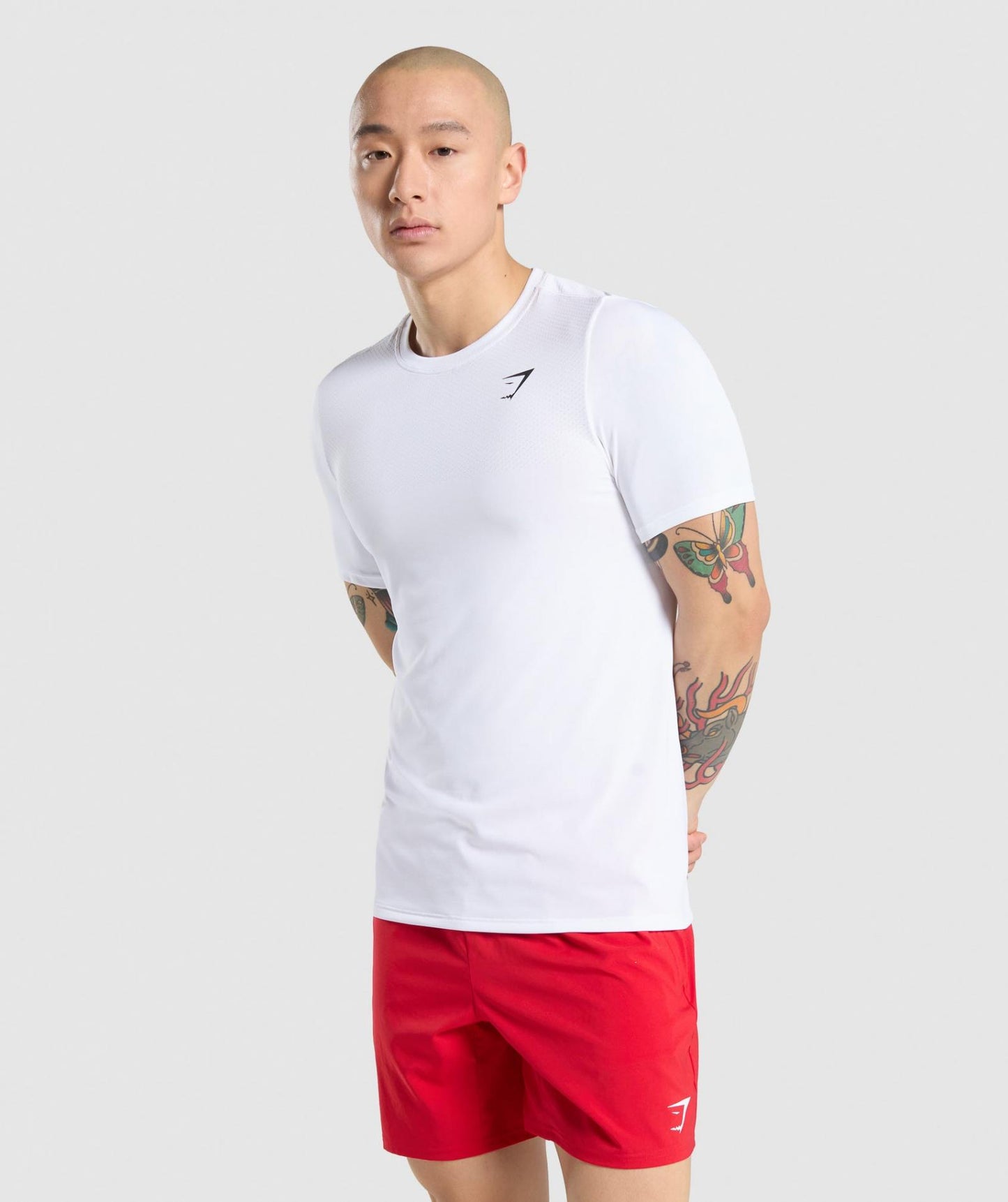 GYMSHARK VITAL WHITE SPORTINĖ PALAIDINĖ