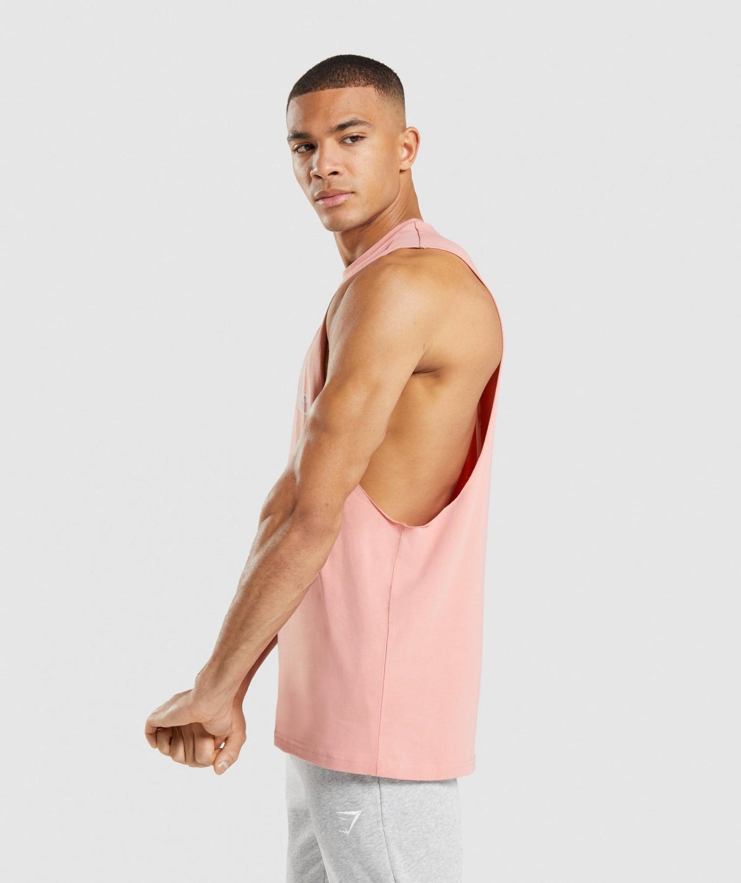 GYMSHARK GSLC DROP ARM TANK BABY PINK SPORTINĖ PALAIDINĖ