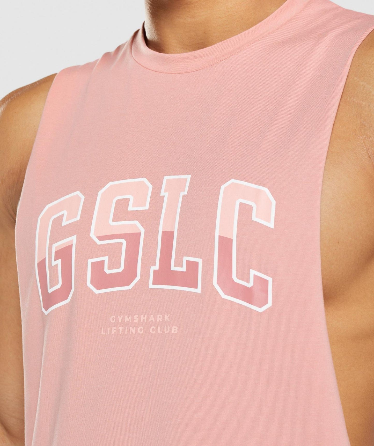 GYMSHARK GSLC DROP ARM TANK BABY PINK SPORTINĖ PALAIDINĖ