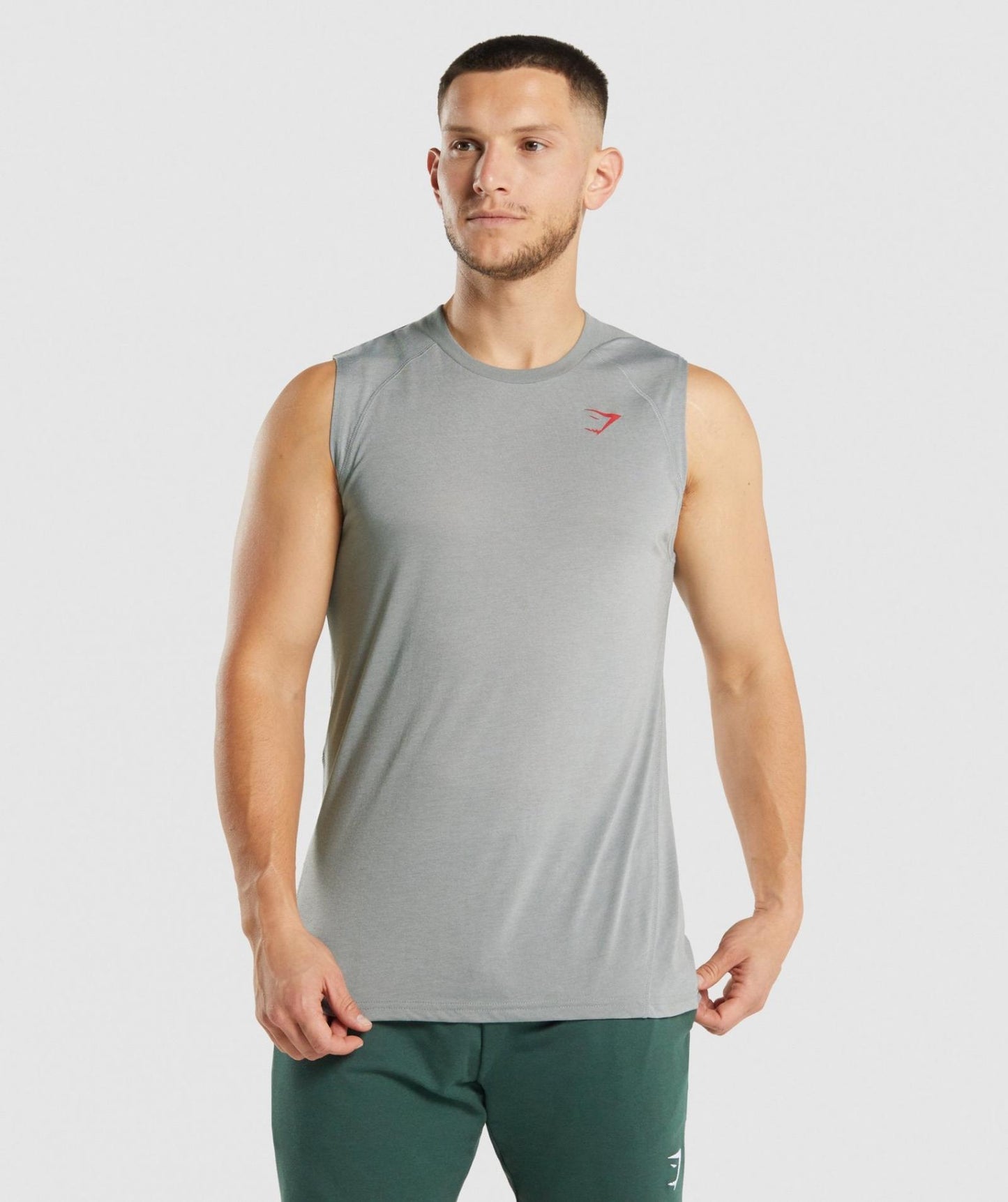 GYMSHARK HYPER POWER TANK GREY SPORTINĖ PALAIDINĖ